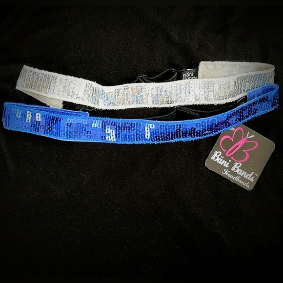 Sparkling Sequins Bani Bands Elastic Headbands NWT - Picture 10 of 15
